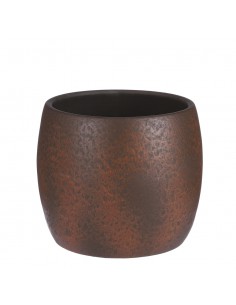 COPRIVASO LESTER RUST STONE  H18XD20CM