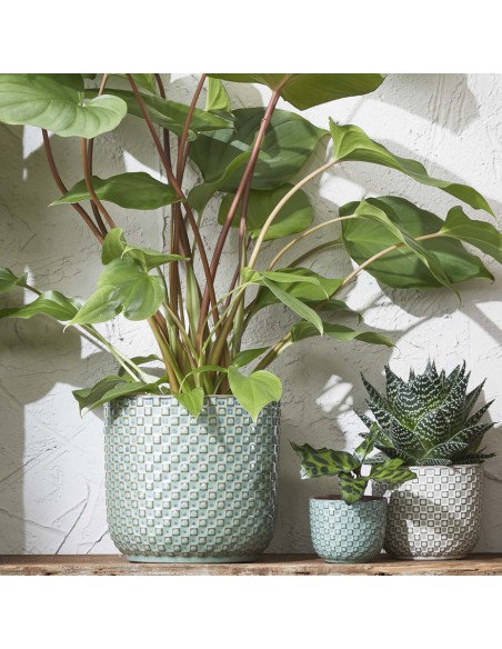 COPRIVASO CERAMICA DAAN PINK - H20,5XD21,5 cm