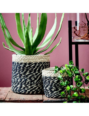 COPRIVASO CESTO BONAPARTE BLACK - H18XD18 cm