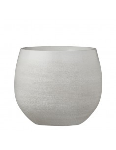 COPRIVASO CERAMICA DOURO WHITE - H18XD20 cm