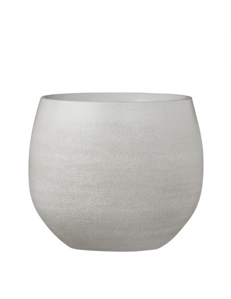 COPRIVASO CERAMICA DOURO WHITE - H18XD20 cm