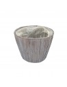 CESTO PORTAVASO "GIACINTO"BEIGE PERLATO 15X12,5CM