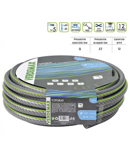 TUBO IRRIGAZIONE 5 STRATI 5/8"- ROTOLO METRI  25