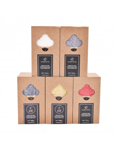 CANDELA CERA DI PALMA GIALLO ZINCO 7,5X13 cm