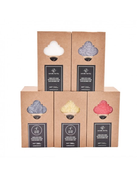 CANDELA CERA DI PALMA GIALLO ZINCO 7,5X13 cm