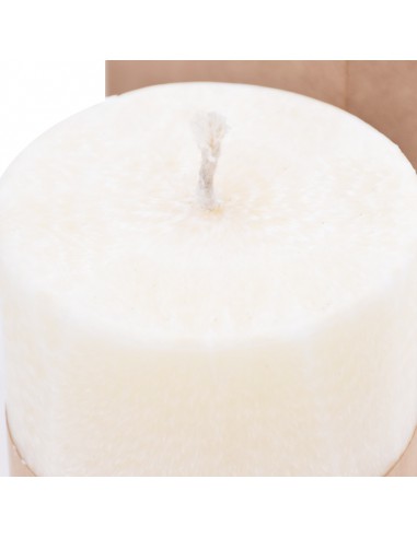 CANDELA CERA DI PALMA BIANCO COCCO (cilindro) 6,5X10 cm