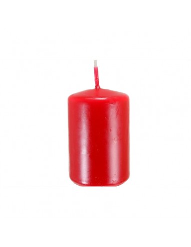 CANDELA MOCCOLO ROSSO H. 15 Cm (Durata 69 Ore)