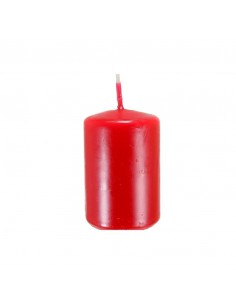 CANDELA MOCCOLO ROSSO H. 10 Cm (Durata 45 Ore)