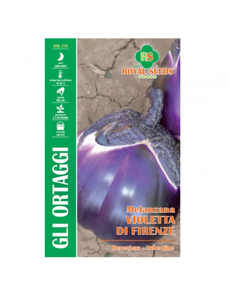 SEMI MELANZANA VIOLETTA DI FIRENZE Polpa bianca