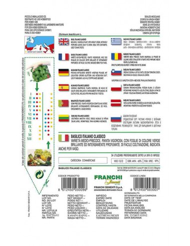 SEMI BASILICO ITALIANO GENOVESE