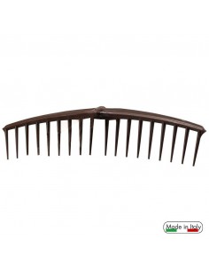 RASTRELLO IN PLASTICA "AGRO" 18 DENTI SENZA MANICO