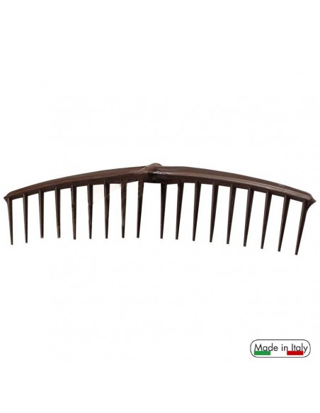 RASTRELLO IN PLASTICA "AGRO" 18 DENTI SENZA MANICO
