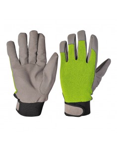 GUANTI DA GIARDINO GOLF VERDE E GRIGIO MISURA L