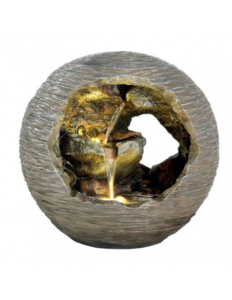 FONTANATA IN POLIRESINA CAVERNA CON LUCE LED
