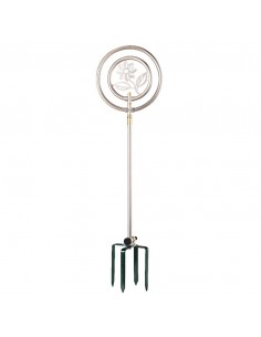 IRRIGATORE A FORMA DI FIORE IN ACCIAIO INOX H 85,5 CM