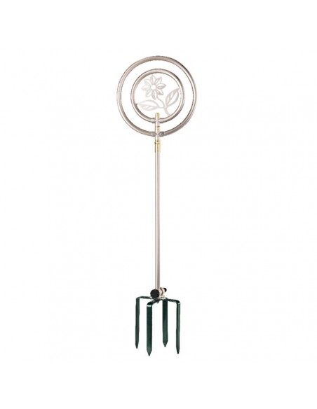 IRRIGATORE A FORMA DI FIORE IN ACCIAIO INOX H 85,5 CM