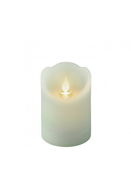 CANDELA EFFETTO FIAMMA ONDULANTE A LED BIANCO