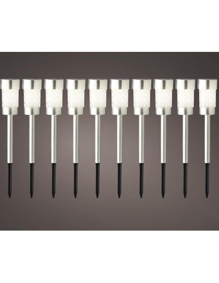 ILLUMINAZIONE PALETTO INOX SOLARE LUCE FISSA
