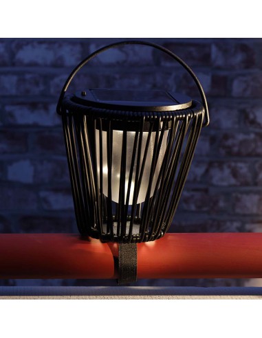 LAMPADA SOLARE IRON FIXED NERO D 15-H15.00 CM