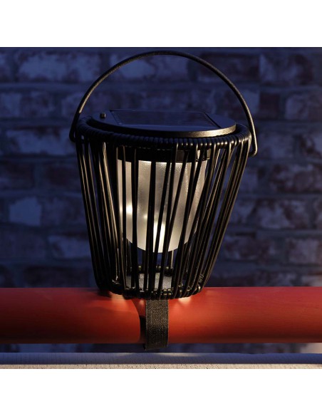LAMPADA SOLARE IRON FIXED NERO D 15-H15.00 CM