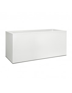VASO FIORIERA CON ROTELLE VIVO MATT-COLORE BIANCO