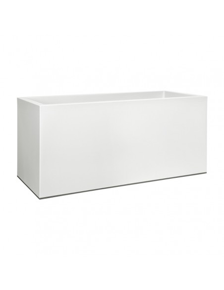 VASO FIORIERA CON ROTELLE VIVO MATT-COLORE BIANCO