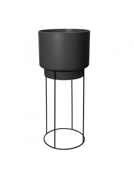 FIORIERA RIALZATA B.FOR STUDIO ROUND NERO - ELHO