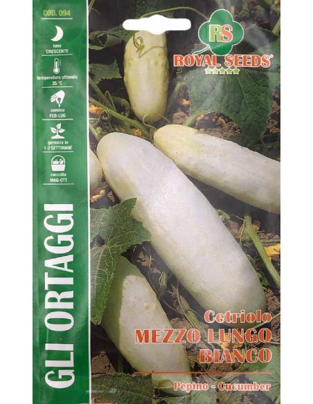 SEMI CETRIOLO MEZZO LUNGO BIANCO frutti bianchi
