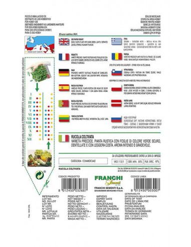 Semi di RUCOLA COLTIVATA Franchi Sementi