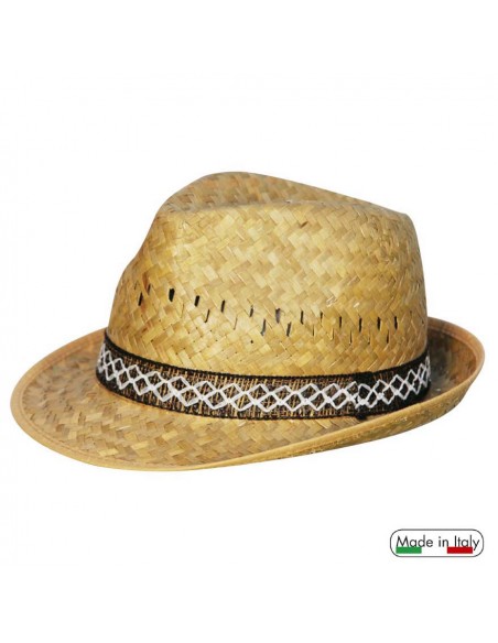 CAPPELLO ALPINETTO IN PAGLIA NATURALE TG.56-58-60