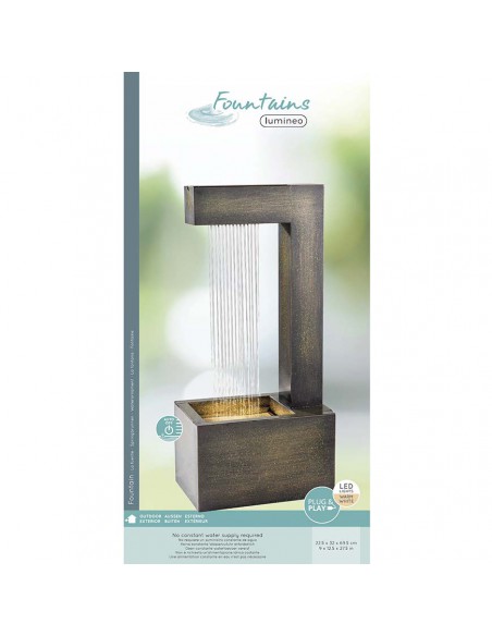 FONTANA IN METALLO "IRON" TRANSFORMER DA ESTERNO