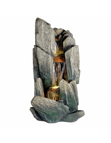 FONTANA IN POLIRESINA "ROCKS" HIGH VOLTAGE OUTDOOR L40.00-W53.00-H98.00CM-3L