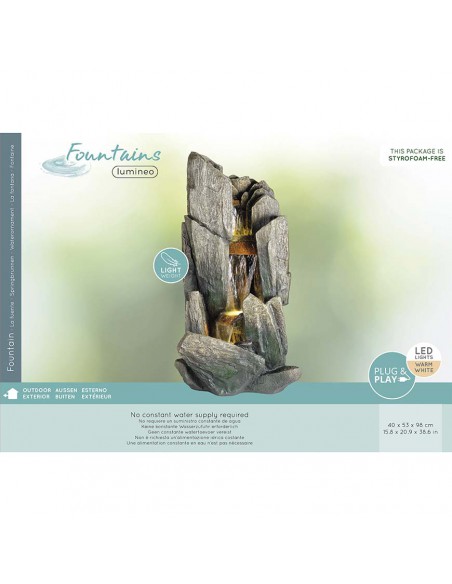 FONTANA IN POLIRESINA "ROCKS" DA ESTERNO\INTERNO