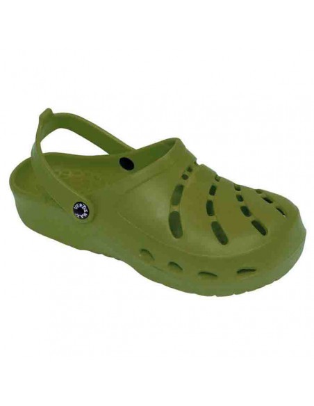 CIABATTE DA GIARDINO FORATO VERDE MISURA 41-42