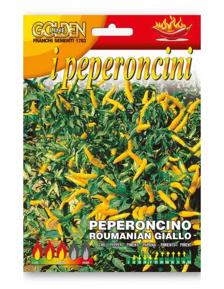 SEMI DI PEPERONCINO ROUMANIAN GIALLO varietà precoce