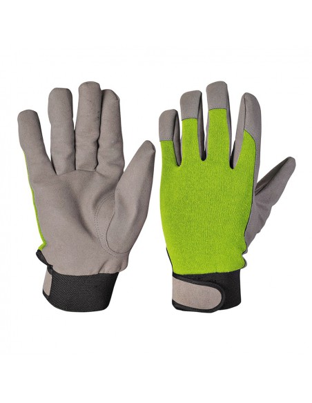 GUANTI DA GIARDINO GOLF VERDE E GRIGIO MISURA XL