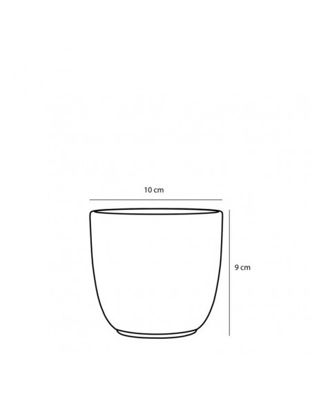 COPRIVASO CERAMICA TUSCA WHITE MATT - H9XD10CM