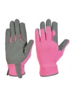 GUANTI DA GIARDINO MISURA M - COLORE ROSA E GRIGI