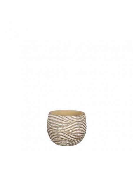 COPRIVASO CERAMICA HENDRICK CREAM - H9XD11CM
