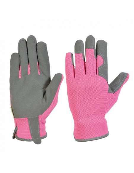 GUANTI DA GIARDINO MISURA S - COLORE ROSA E GRIGI