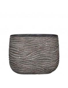 COPRIVASO CERAMICA HENDRICK OVAL BROWN - L 28