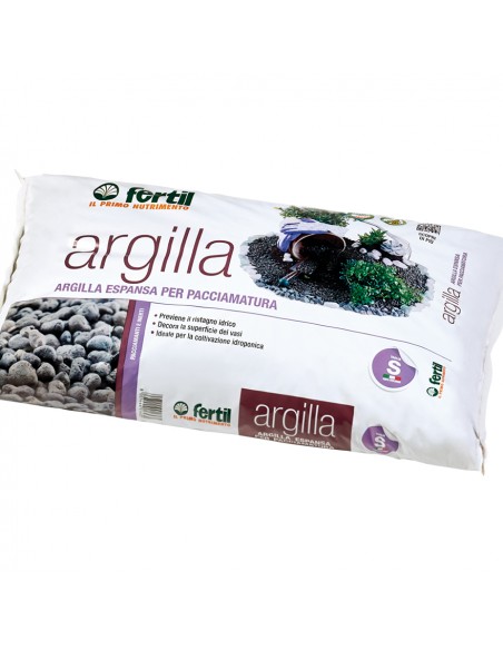ARGILLA ESPANSA FERTIL 10 LT per drenaggio e pacciamatura