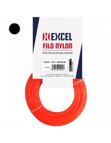 DECESPUGLIATORE FILO NYLON TONDO MM 1.6 M 15