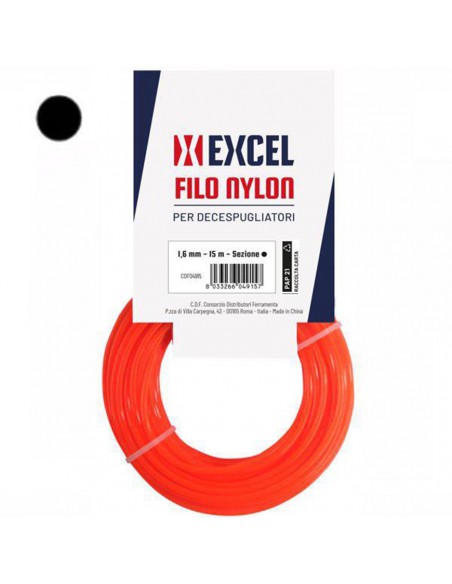 DECESPUGLIATORE FILO NYLON TONDO MM 1.6 M 15