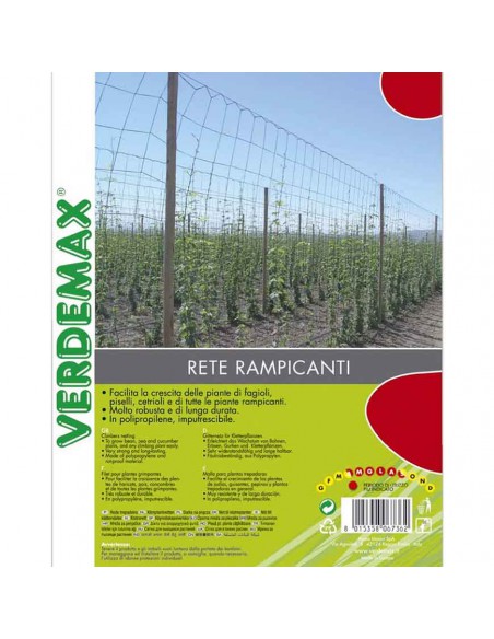 RETE PER PIANTE RAMPICANTI 1,5X10 METRI VERDEMAX