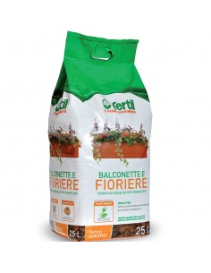 TERRICCIO BALCONETTE E FIORIERE IN BALLETTA COMPRESSA LT25