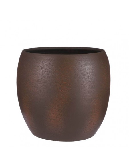 COPRIVASO LESTER RUST STONE - H35XD38CM