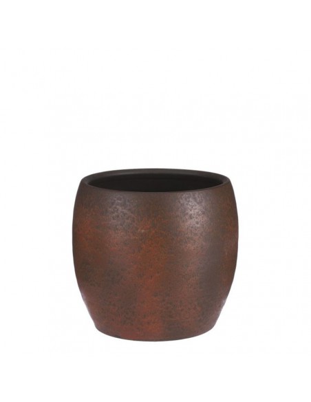 COPRIVASO LESTER RUST STONE - H26XD28CM