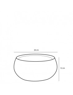 VASO CERAMICA DOURO WHITE - H12XD26 cm 2