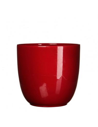 COPRIVASO CERAMICA TUSCA RED - H25XD28CM